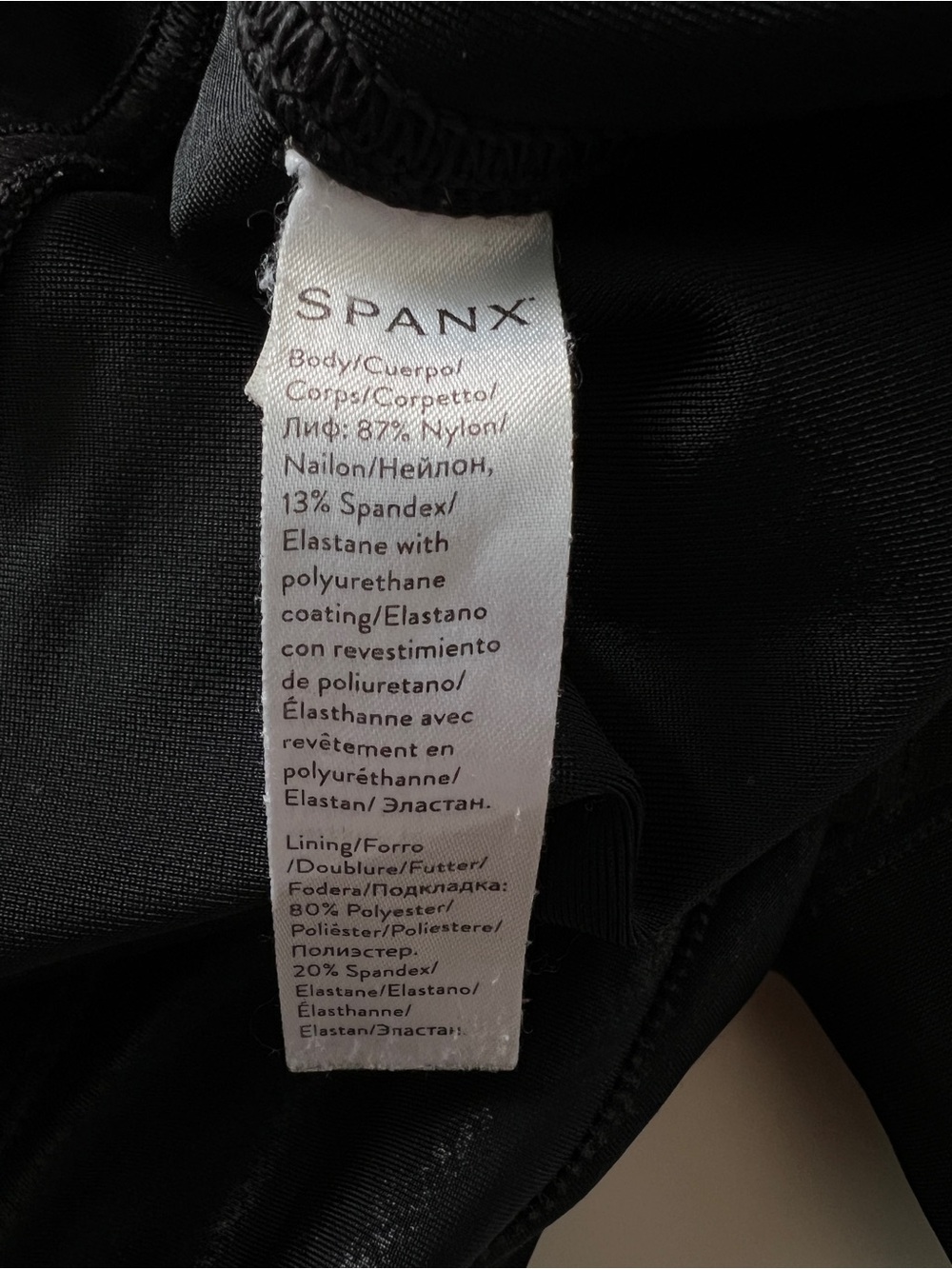 SPANX Faux Leather Moto Leggings Black High Rise Shaping L 20136R - Picture 5 of 12